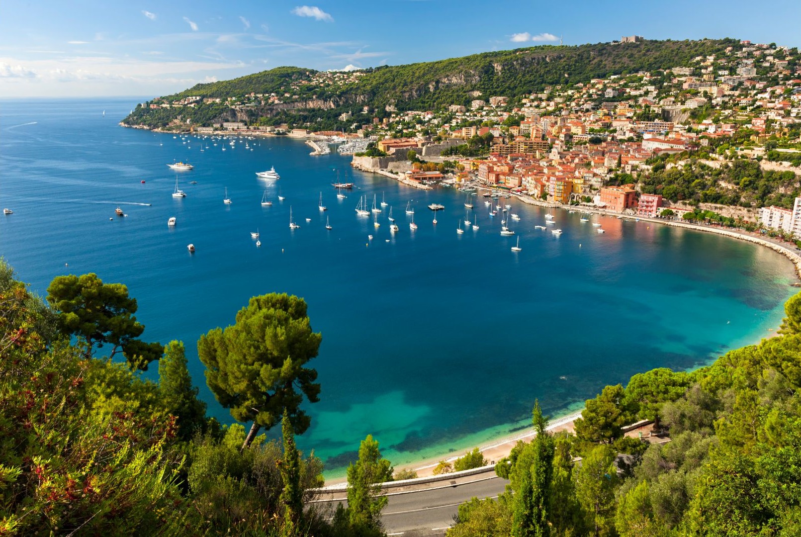 The French Riviera is famed for its Mediterranean coastline and chic resorts.