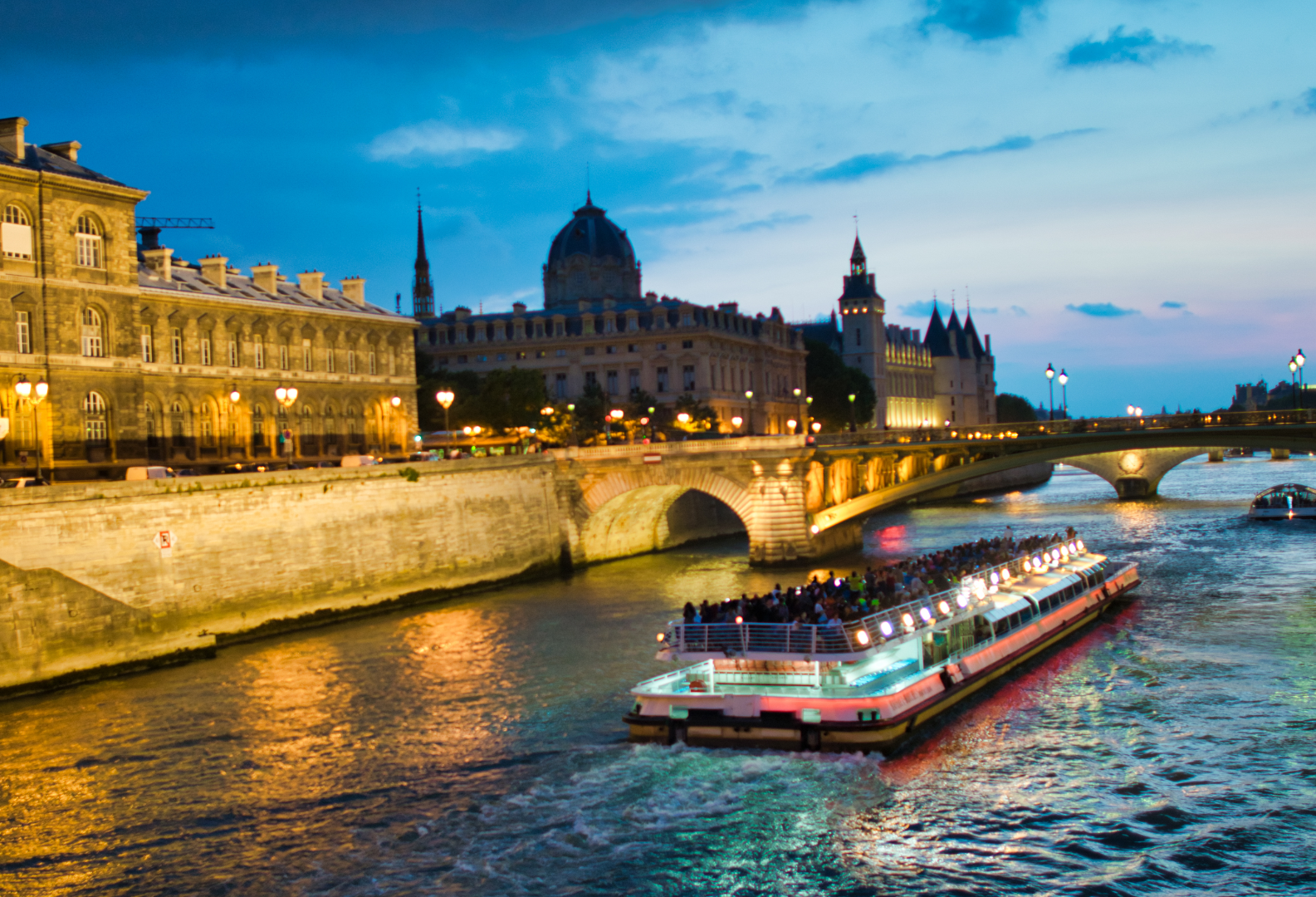 The Seine River Cruise in Paris.