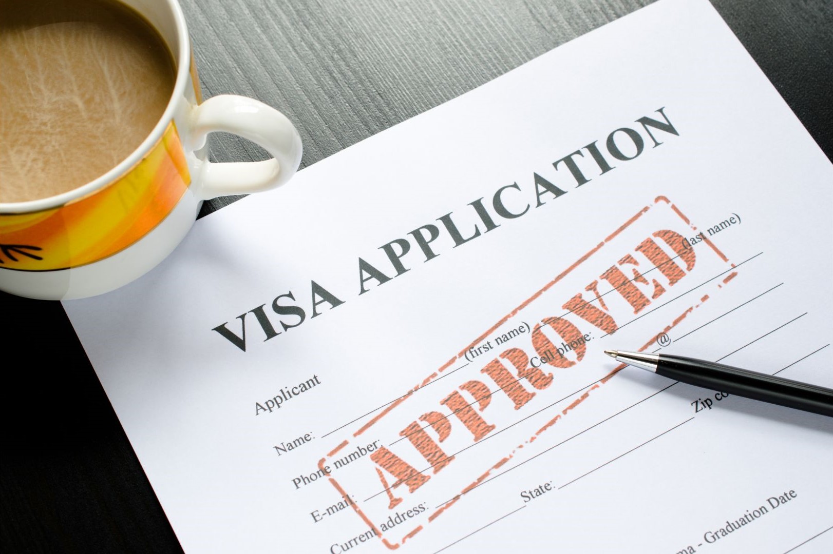 Visa application process.