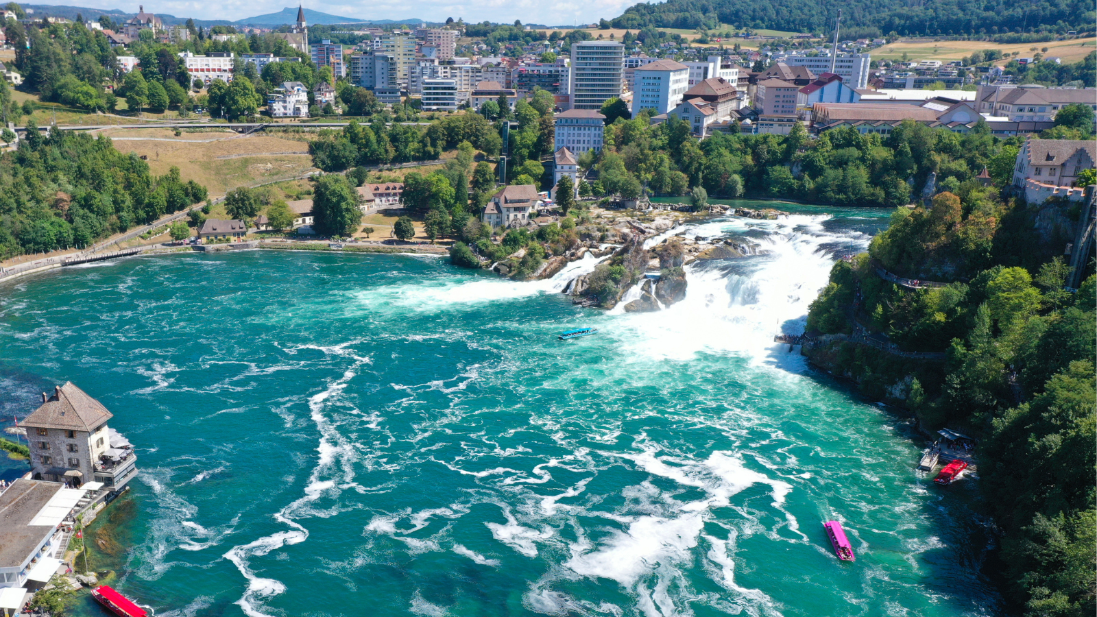 The sixth thing in the list of 10 best things to do in Switzerland - Explore the Rhine Falls
