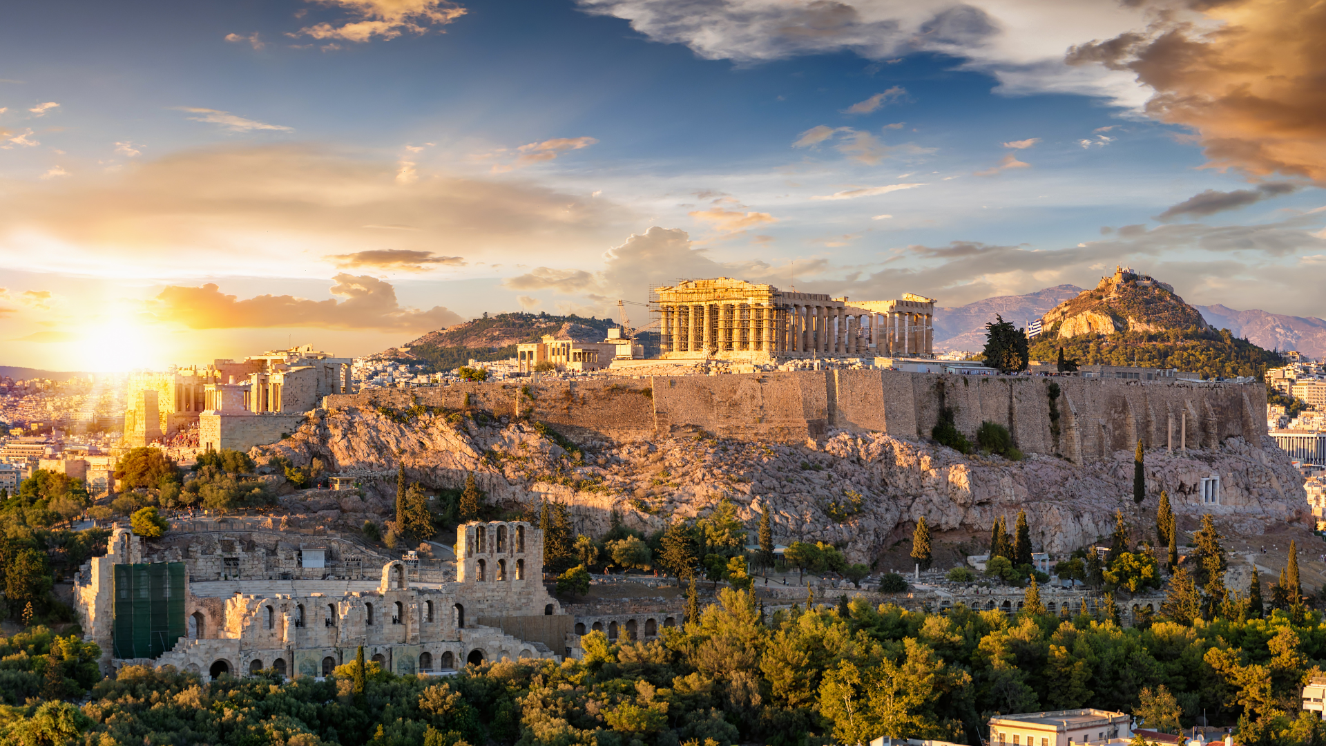 The Acropolis-travel bus rental in Athens