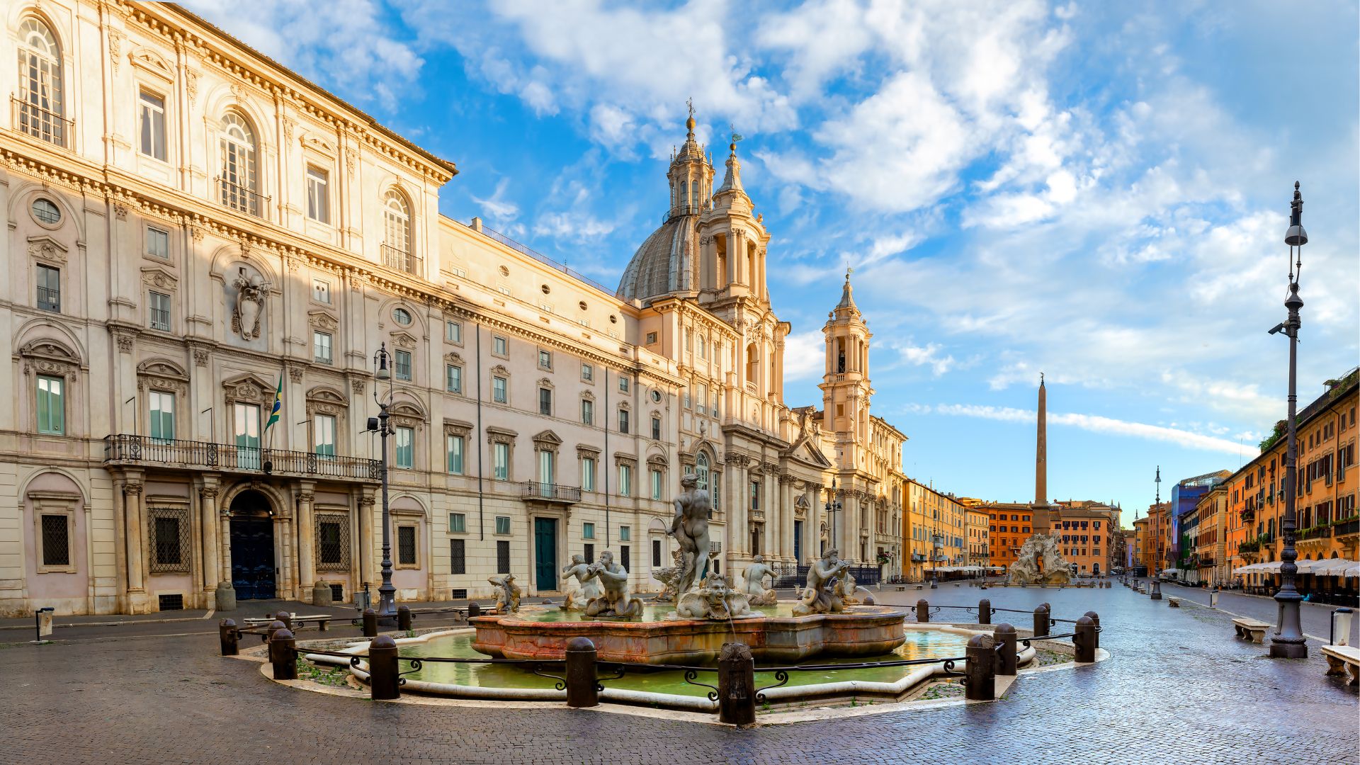 Piazza Navona, one of Rome's most picturesque squares.