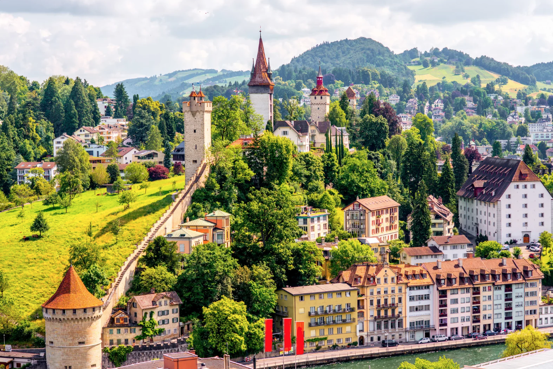 Lucerne city in Switzerland
