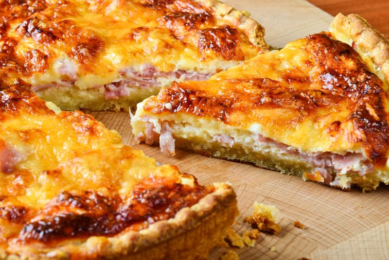 Quiche Lorraine roots are in German cuisine, reflecting the region's history of changing borders.