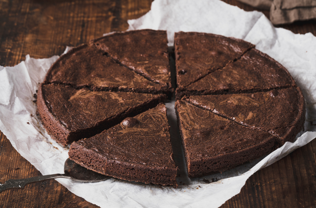 Kladdkaka - Sticky chocolate brownie cake