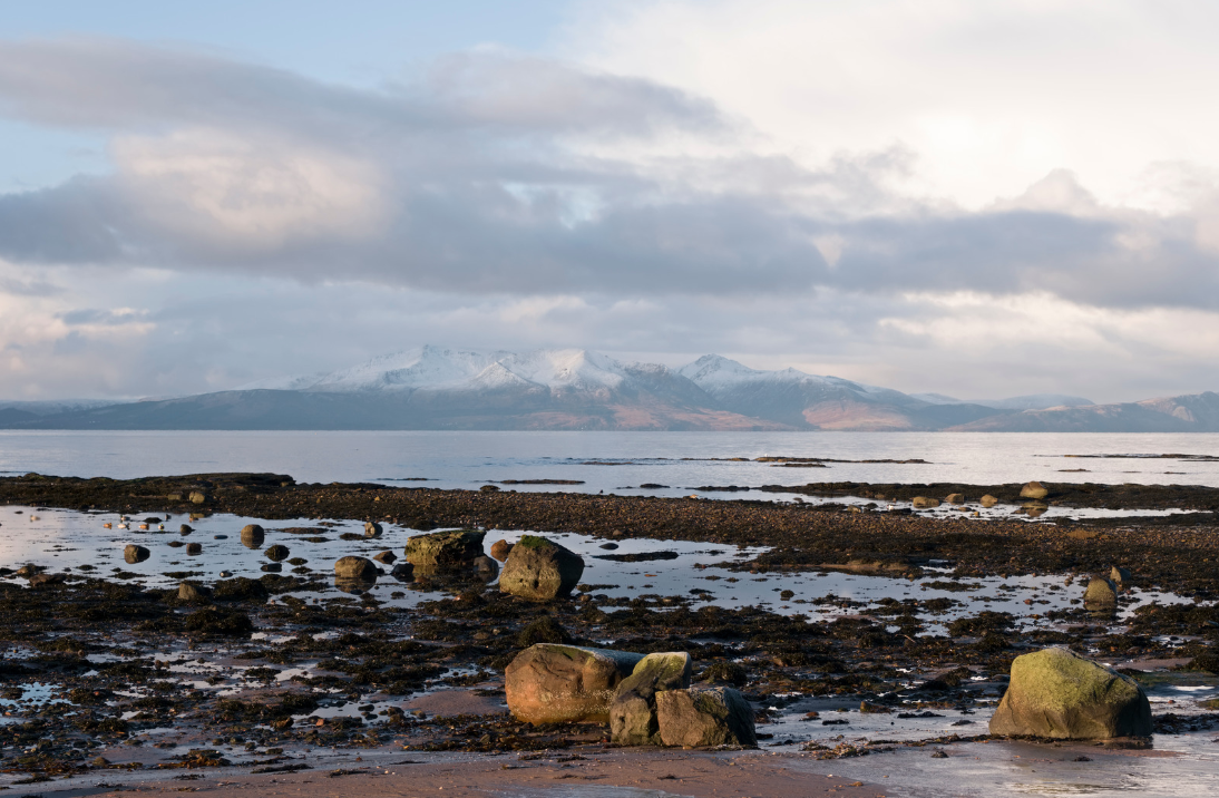 The isle of Arran from seamill