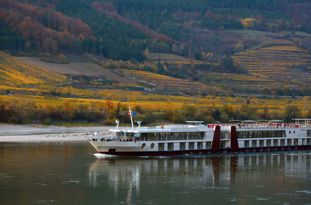 Ferry on the Danube River