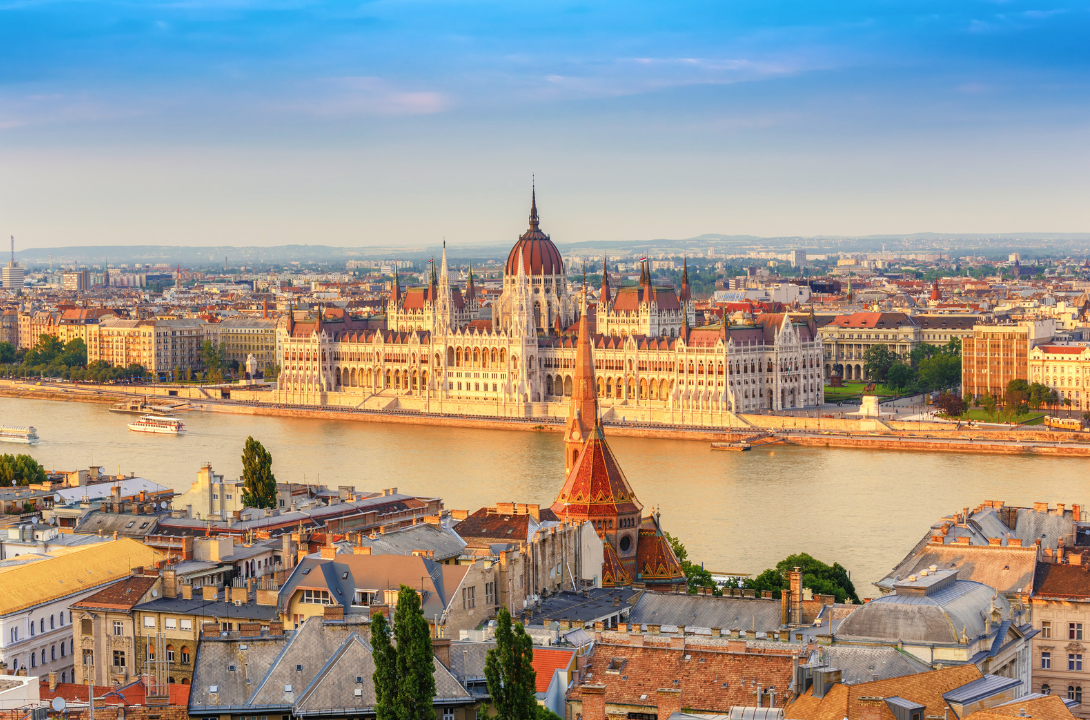 Budapest city skyline in Hungary