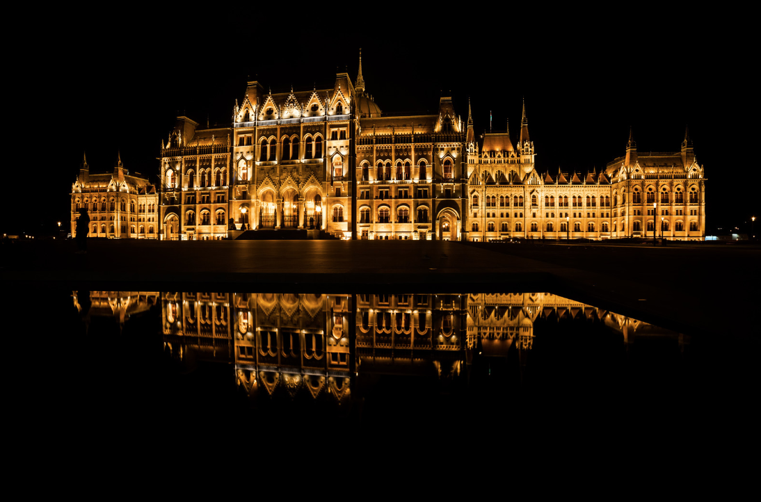 Hungarian Parliament at night